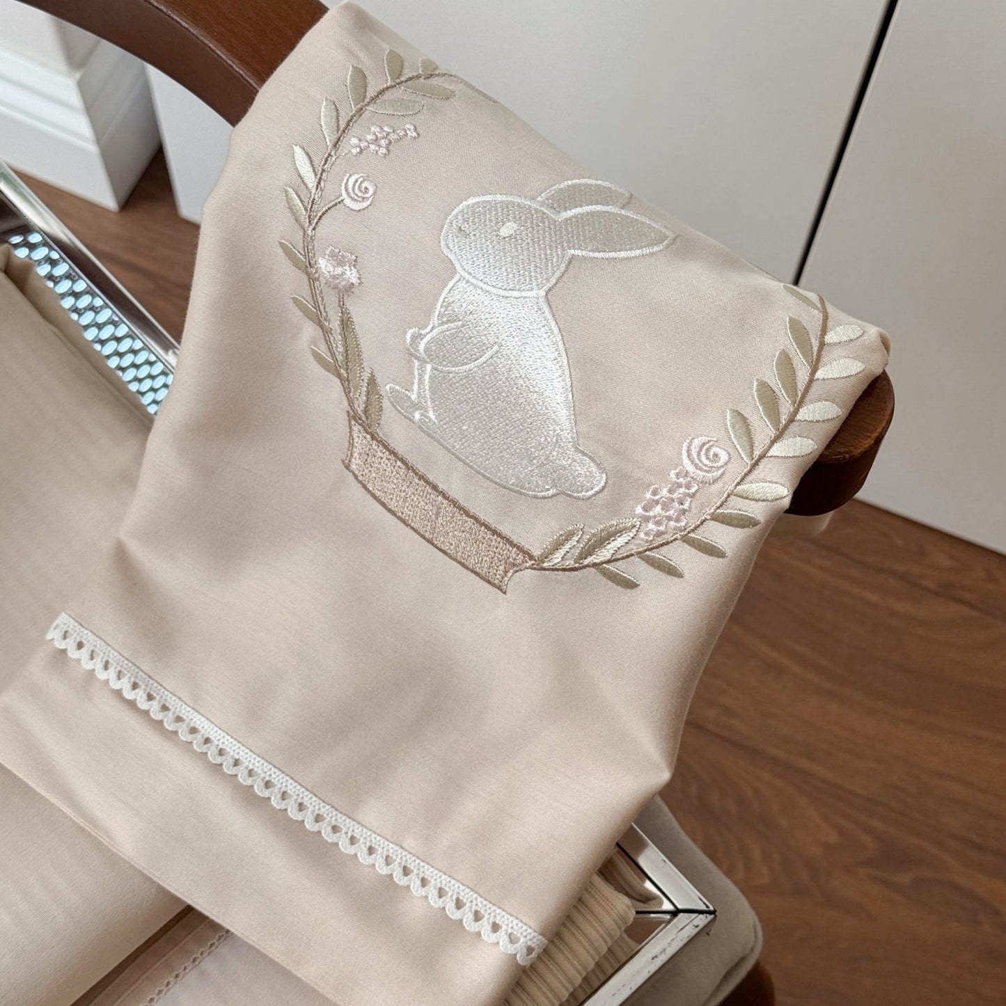 Tavşan Bebek Pike Nevresim Seti