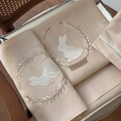 Tavşan Bebek Pike Nevresim Seti