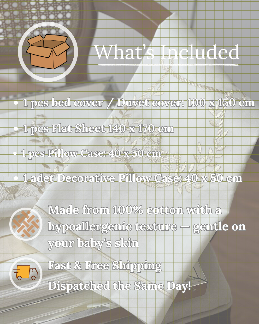 Atlı Karınca – Bebek Pike + Nevresim Seti