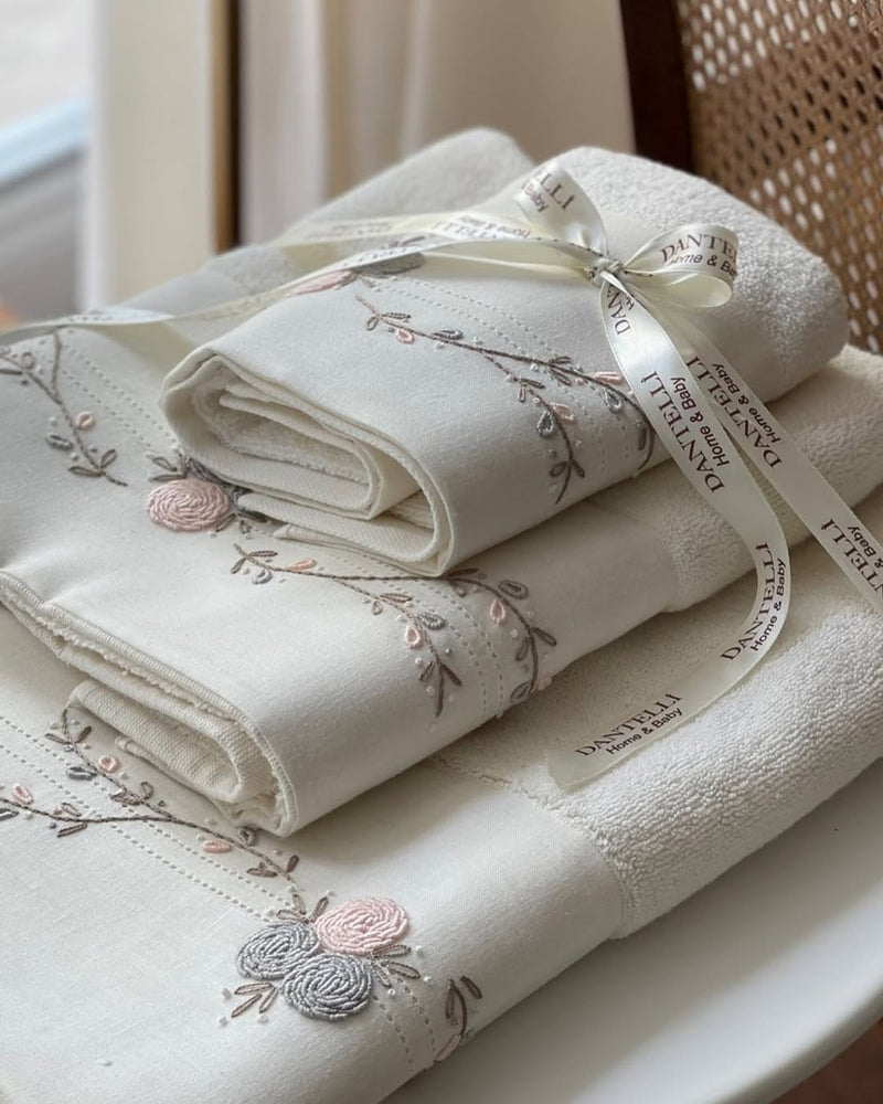 3’lü Banyo Paspas & Havlu Seti