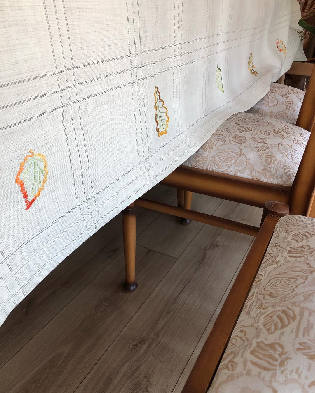 Sonbahar - Keten Masa Servis Takımı - 6 Peçete